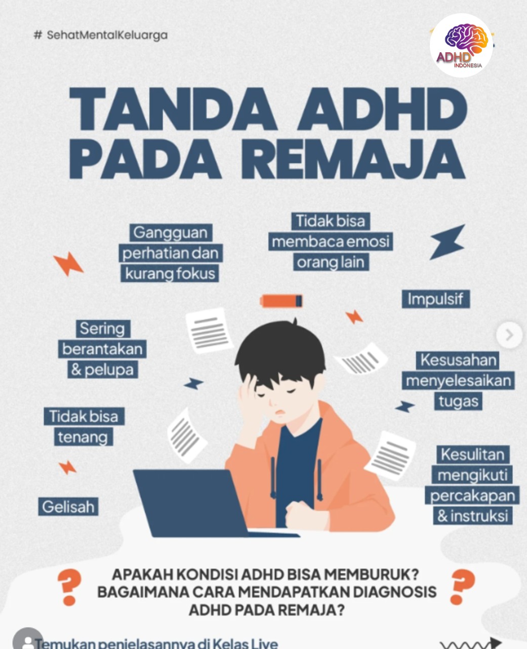 Screening ADHD Non-Diagnostik: Edukasi Awal bagi Orang Tua di Kota Jambi